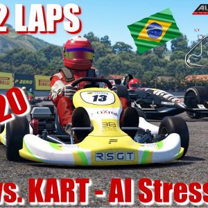 JUST 2 LAPS - Automobilista 2 - CART vs. KART - AI stress test at Jacarepagua oval track