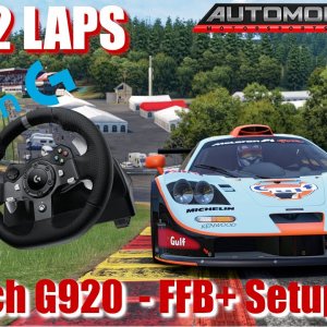 JUST 2 LAPS - Automobilista 2 - Logitech G920 Setup Guide for FFB+