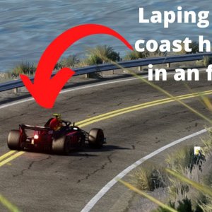 how fast can a modern F1 car lap the pacific coast highway in assetto corsa