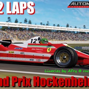 JUST 2 LAPS - Automobilista 2 - Grand Prix Hockenheim 1978 - Gilles Villeneuve - Liveries by AFry