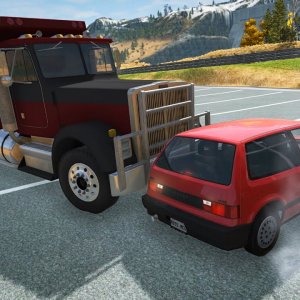 BeamNG.drive | Ibishu Covet vs Dumper Truck