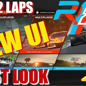JUST 2 LAPS - rFactor 2 - Update - New UI First Look in 4K High Quality Graphics
