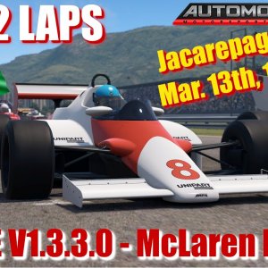 JUST 2 LAPS - Automobilista 2 - UPDATE V1.3.3.0 - McLaren MP4/1C - Season 1983 - Jacarepagua Brazil
