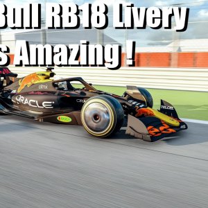 Red Bull RB18 Livery Looks So Good ! 4k