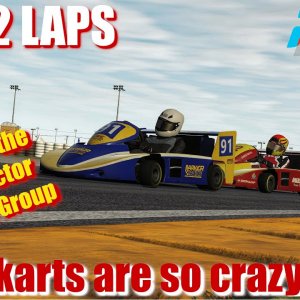 JUST 2 LAPS - rFactor2 -  Superkarts are so crazy - Thanks to the RaceRfactor Modding Group !!!