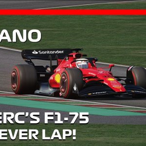 Ferrari F1-75's First Lap! | Fiorano Test Session
