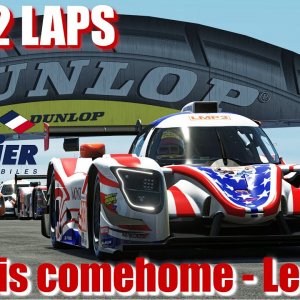 Ligier is coming home - 1 Lap LeMans - rearwing view only - Black Falcon Team - rFactor2 JUST 2 LAPS