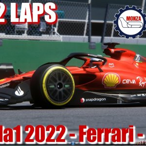 Formula1 2022 Monza Ferrari - Hyper Realistic Graphics  - 4K Ultra  - Assetto Corsa - JUST 2 LAPS