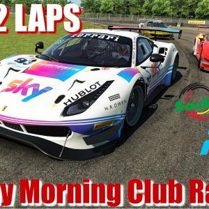Ferrari 488 GT3 - Sunday Morning Club Race at Sachsenring - 4K/HQ graphics - rFactor2 - JUST 2 LAPS