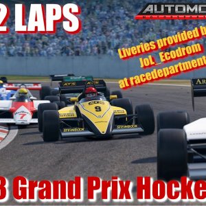 F1 Season 1983 Grand Prix Hockenheim - 4K Ultra Quality - Automobilista 2 - JUST 2 LAPS