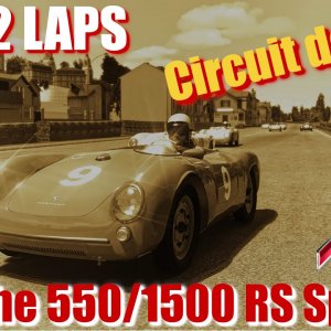 Porsche 550/1500 RS Spyder racing at historic Circuit de Pau - Assetto Corsa - Vintage - JUST 2 LAPS