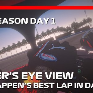 Max Verstappen's Helmet Cam at Bahrain | 2022 Pre-Season Testing - Day 1