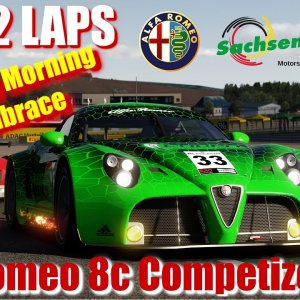 Alfa Romeo 8c Competizione - Sunday Club Race - Sachsenring - 4k Ultra Quality - JUST 2 LAPS