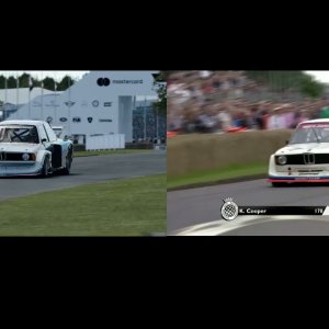 Assetto Corsa vs Real life - BMW 320i Turbo '78 at Goodwood Hillclimb