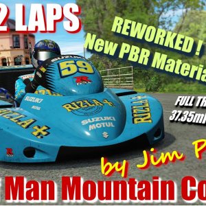 Isle of Man Mountain Course by Jim Pearson - Full Track Video in 4K - rFactor2 - JUST 2 LAPS