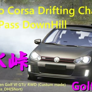 Assetto Corsa Drifting  Usui Pass DH (Short) by Golf6 GTI (RWD)
