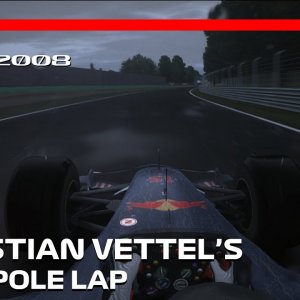 Sebastian Vettel's First Ever Pole Position! | 2008 Italian Grand Prix