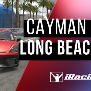 iRacing: Long Beach - Porsche 718 Cayman GT4 - Michelin Pilot Challenge Setup - Let´s play - Deutsch