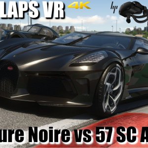 La Voiture Noire - The Masterpiece vs. Bugatti 57 SC Atlantic - Dubai - 4k Ultra - JUST 2 LAPS VR
