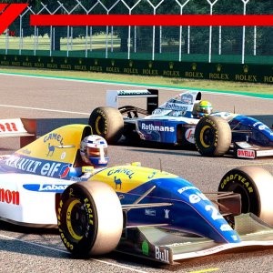 F1 1993 (FW15C) vs F1 1994 (FW16) - Williams F1Team | Imola GP | Assetto Corsa