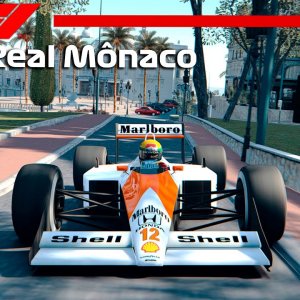 NA ESTRADA COM UM F1 - The Real Monaco v.0.1.9 | Ayrton Senna - Mclaren MP4/4 | Assetto Corsa