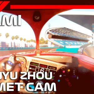 F1 2022 Miami Grand Prix | Guanyu Zhou Helmet Cam  | Alfa Romeo Racing C42 | Assetto Corsa Reshade