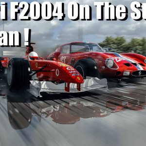 Formula 1 Ferrari F2004 On The Streets of Japan ! 4k