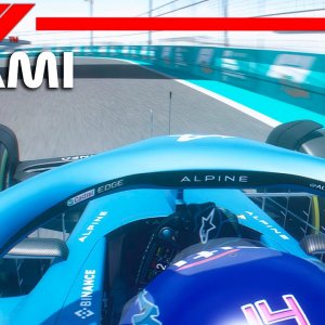 F1 2022 Miami Grand Prix | Fernando Alonso Onboard Lap - Alpine F1 A522 with AERO RAKE |