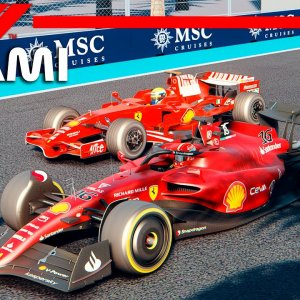 F1 2022 vs F1 2008 - Scuderia Ferrari | Miami GP | Assetto Corsa