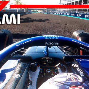 F1 2022 Miami Grand Prix | Alexander Albon Onboard Lap - Williams Racing FW44 | Assetto Corsa