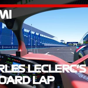 F1 2022  Charles Leclerc onboard Miami Grand Prix - Helmet cam
