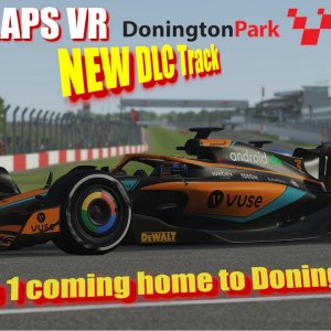 rfactor2 - Formula1 2022 returning to Donington Park in VR - JUST 2 LAPS VR