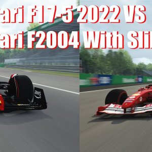 Ferrari F2004 With Slicks Vs 2022 Ferrari F1-75 ! Big Surprize !