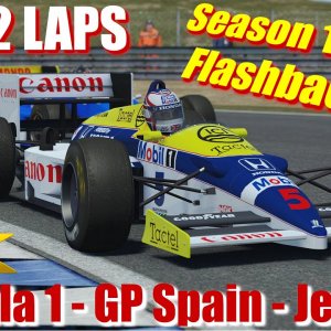 Formula 1 GP Spain - Flashback to 1986 with rFactor2 - Jerez - 4k Ultra Quality - JUST 2 LAPS