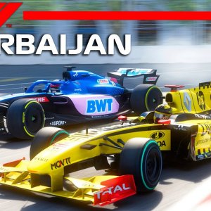 F1 2022 (A522) vs F1 2010 (R30) | Azerbaijan GP | Assetto Corsa Reshade