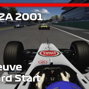 2001 Italian GP : Jacques Villeneuve Onboard Race Start