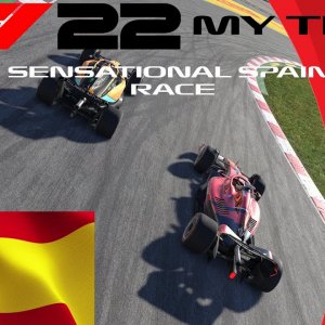 F1 22 My Team Part 5 Sensational Spain RACE UNBELIEVABLE STRATEGY
