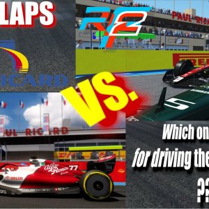 rFactor2 versus Assetto Corsa  - Which one is best for F1 2022 Paul Ricard French GP ? - JUST 2 LAPS