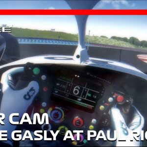 Visor Cam! Pierre Gasly at Paul Ricard | 2022 French Grand Prix | #assettocorsa