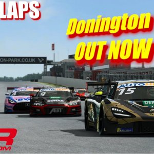 RaceRoom - NEW Track out now ! - Donington Park - First Look in 4K - JUST 2 LAPS