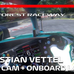 Two Laps around Deep Forest Raceway with Sebastian Vettel | #assettocorsa
