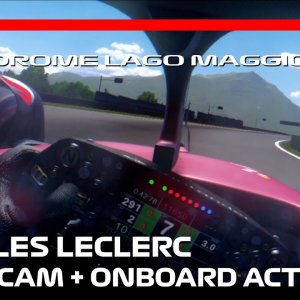 Charles Leclerc in action on the Autodrome Lago Maggiore! | #assettocorsa