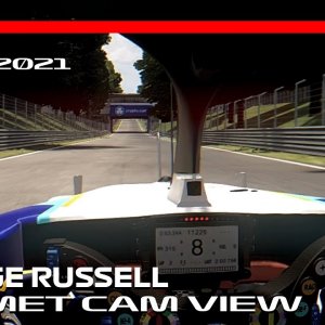 Helmet Cam View with George Russell at Monza | 2021 Italian Grand Prix #AssettoCorsa