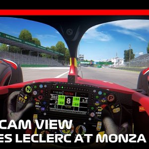 Visor Cam View with Charles Leclerc at Monza! | 2022 Italian Grand Prix | #assettocorsa