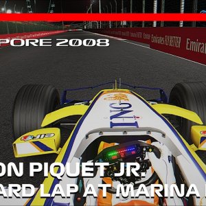 Onboard with Nelson Piquet at Marina Bay | 2008 Singapore Grand Prix | #assettocorsa