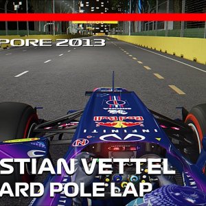 Sebastian Vettel's Pole Lap | 2013 Singapore Grand Prix | #assettocorsa