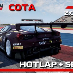ACC | Cota | HotLap + Setup | Ferrari 488 GT3 EVO - 2:04.902