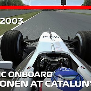 Kimi Raikkonen Friday Quali Onboard | 2003 Spanish Grand Prix | #assettocorsa