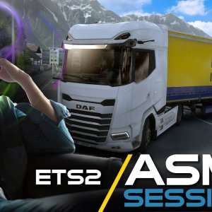 ETS 2 | NO Talk just Diesel Engine ASMR | Mixed Reality | POV Drive