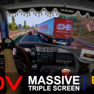 Inside a Mercedes Benz Actros MP3 in Euro truck Simulator | ep 3